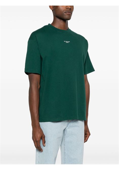T-shirt le t-shirt slogan in verde Drole de monsieur - uomo DROLE DE MONSIEUR | PERMTS202CO002DGN